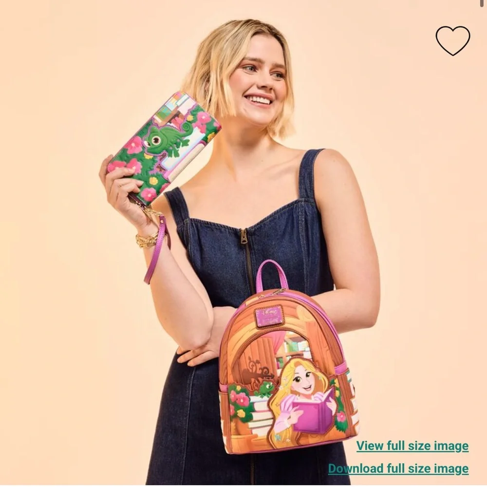 Loungefly Tangled Rapunzel Exclusive Books Mini Backpack & Wallet Set